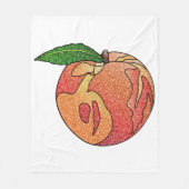 Glitzer Peach Fleecedecke (Vorderseite)