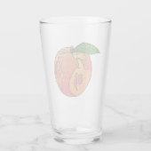 Glitzer Peach Glas (Rückseite)