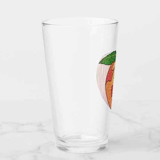 Glitzer Peach Glas (Rechts)