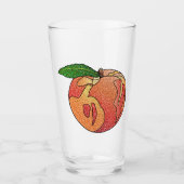 Glitzer Peach Glas (Vorderseite)