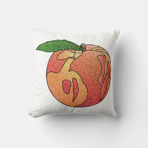 Glitzer Peach Kissen