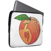 Glitzer Peach Laptopschutzhülle (Vorne Rechts)