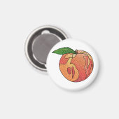 Glitzer Peach Magnet (Vorderseite/Rückseite)