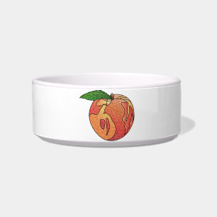Glitzer Peach Napf
