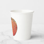 Glitzer Peach Pappbecher (Links)