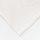 Glitzer Peach Rose Gold Monogramm Fleecedecke (Ecke)