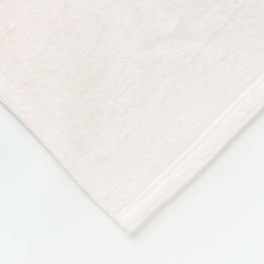 Glitzer Peach Rose Gold Monogramm Fleecedecke (Ecke)