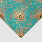 Glitzer Peacock Feather Serie Design 2 Seidenpapier (Detail)