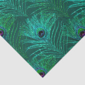 Glitzer Peacock Feather Series Design 18 Seidenpapier (Detail)