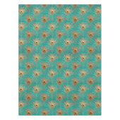Glitzer Peacock Feathers Pattern Tischdecke (Vorderseite)