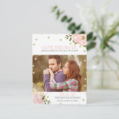 Glitzer Peony Speichern Sie die Ankündigungen (Stehend Vorderseite)