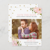 Glitzer Peony Speichern Sie die Ankündigungen (Vorne/Hinten)