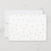 Glitzer Peony Wedding RSVP Cards Karte (Rückseite)