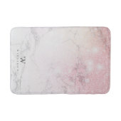 Glitzer Personalisiert Marmor Badematte (Vorderseite)