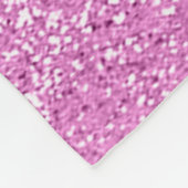 Glitzer personalisiert rosa Imitate Fleecedecke (Ecke)