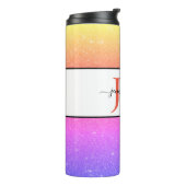 Glitzer personalisierter Thermalwäscher Thermosbecher (Nach links gedreht)