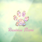 Glitzer-Pfotenklemme Fensteraufkleber (Blatt 3)