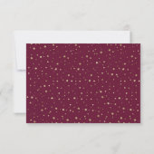 Glitzer Pine Confetti Weintrauben RSVP Karte (Rückseite)