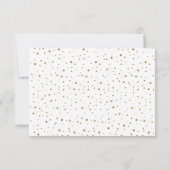 Glitzer-Pine und Konfetti-Winterhochzeit RSV RSVP Karte (Rückseite)