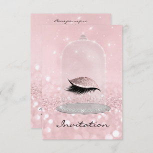 Glitzer Pink Blush Diamond Vip Lashes Glitzer Einladung