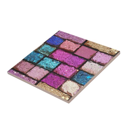 Glitzer Pink Brick Muster Fliese (Seite)