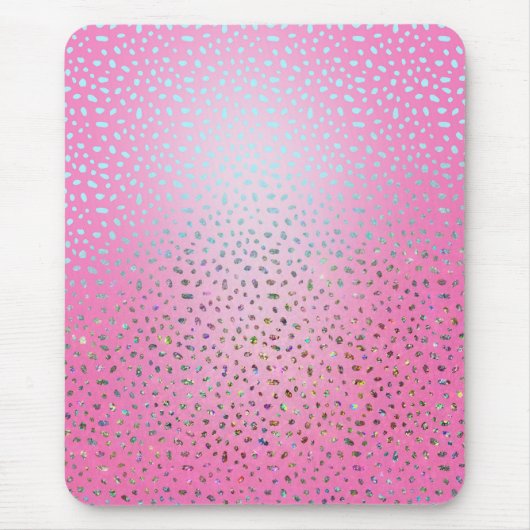 Glitzer Pink Cheetah Print Mousepad (Vorne)