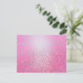 Glitzer Pink Cheetah Print Postkarte (Stehend Vorderseite)