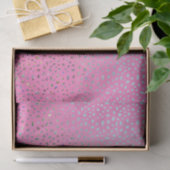 Glitzer Pink Cheetah Print Seidenpapier (Geschenk)
