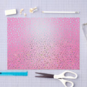 Glitzer Pink Cheetah Print Seidenpapier (Handwerk)