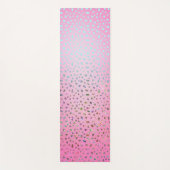 Glitzer Pink Cheetah Print Yogamatte (Vorderseite)