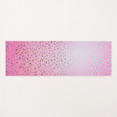 Glitzer Pink Cheetah Print Yogamatte (Vorderseite (Horizontal))