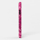 Glitzer Pink Elegant Bling Glam Girly Case-Mate iPhone Hülle (Hinten/Rechts)