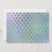 Glitzer Pink Gold Einhorn Cake BABY SHOWER Girl Einladung (Rückseite)