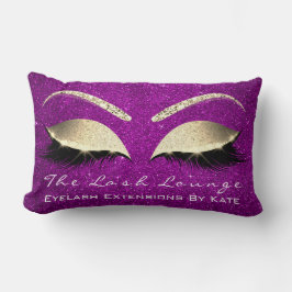 Glitzer Pink Gold Makeup Augen Lashes Schönheitssa Lendenkissen