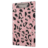 GLITZER PINK LEOPARD KLEMMBRETT (Links)