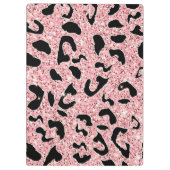 GLITZER PINK LEOPARD KLEMMBRETT (Rückseite)