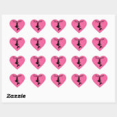 Glitzer Pink Mermaid Sticker (Blatt)
