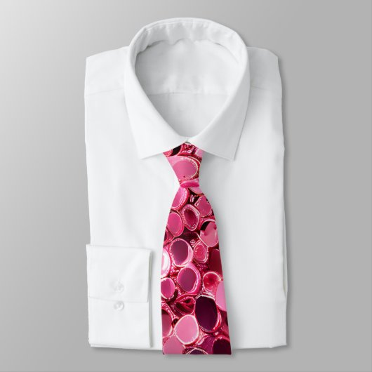 Glitzer Pink Sequin Neck Tie Krawatte (Gebunden)