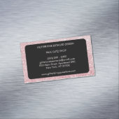 Glitzer Pink Simple Feminine Girly Magnetische Visitenkarte (Beispiel)