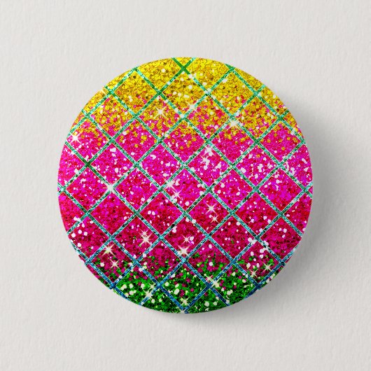 Glitzer Pink Snakeskin Button (Vorderseite)
