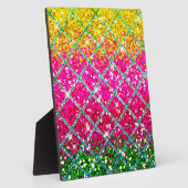 Glitzer Pink Snakeskin Fotoplatte (Seite)