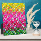 Glitzer Pink Snakeskin Fotoplatte (Seite)