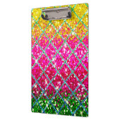 Glitzer Pink Snakeskin Klemmbrett (Links)