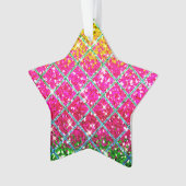 Glitzer Pink Snakeskin Ornament (Vorderseite)