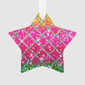Glitzer Pink Snakeskin Ornament (Vorderseite)