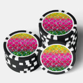 Glitzer Pink Snakeskin Pokerchips (Stapel)