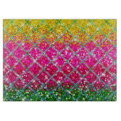Glitzer Pink Snakeskin Schneidebrett (Vorderseite)