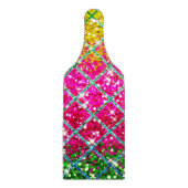 Glitzer Pink Snakeskin Schneidebrett (Vorderseite)