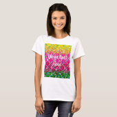 Glitzer Pink Snakeskin T-Shirt (Vorne ganz)