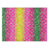 Glitzer Pink Snakeskin Tischdecke (Vorderseite (Horizontal))